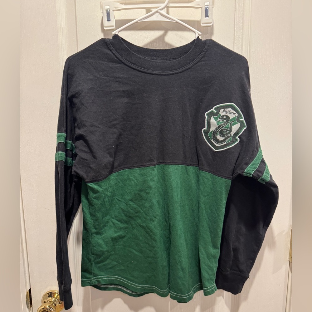 Warner Bros. Slytherin Long Sleeve Tee - Black and Green